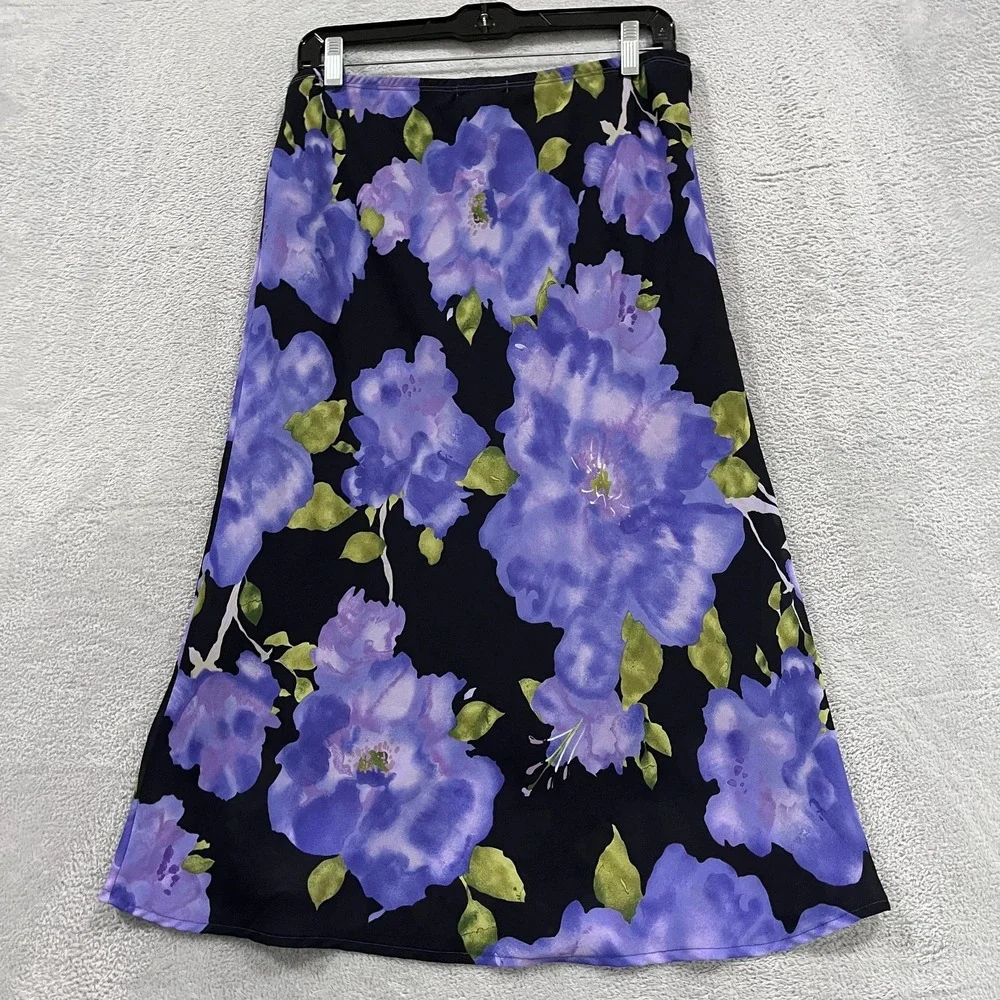 Vintage Heart Soul Skirt Large‎ Floral Fairy Y2K Whimsy Artsy Romantic Church